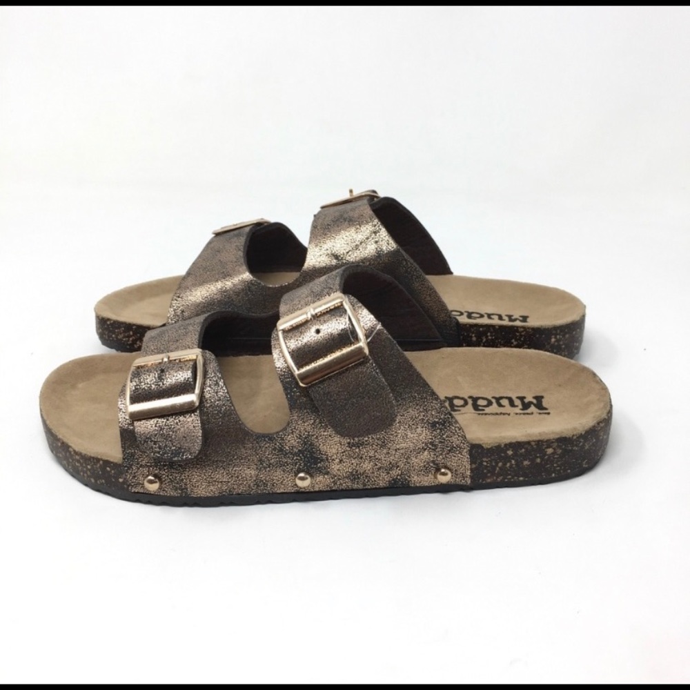 ๐ฅNEW! MUDD Womenโs Double Buckle Sandals - Picture 4 of 5